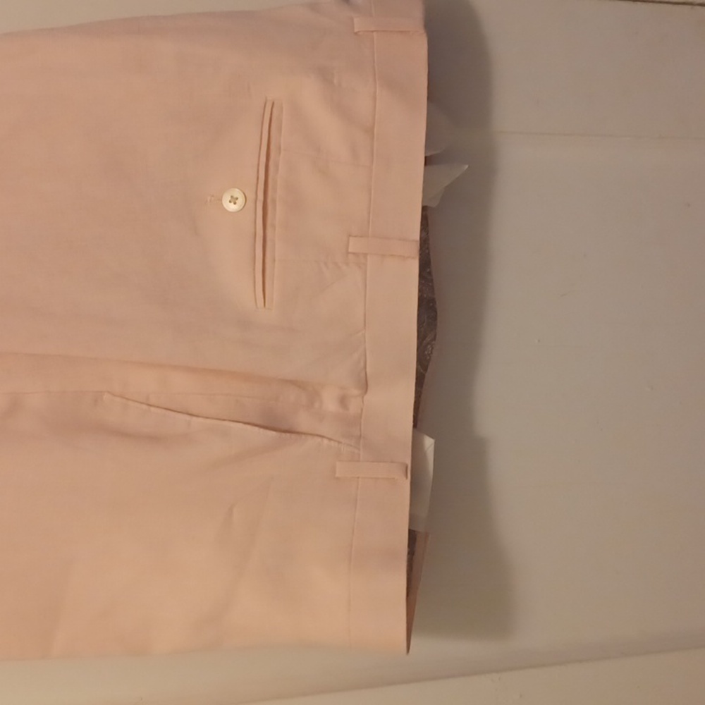 Mens Lauren Ralph Lauren 100% Pink Linen Pants - Picture 4 of 4